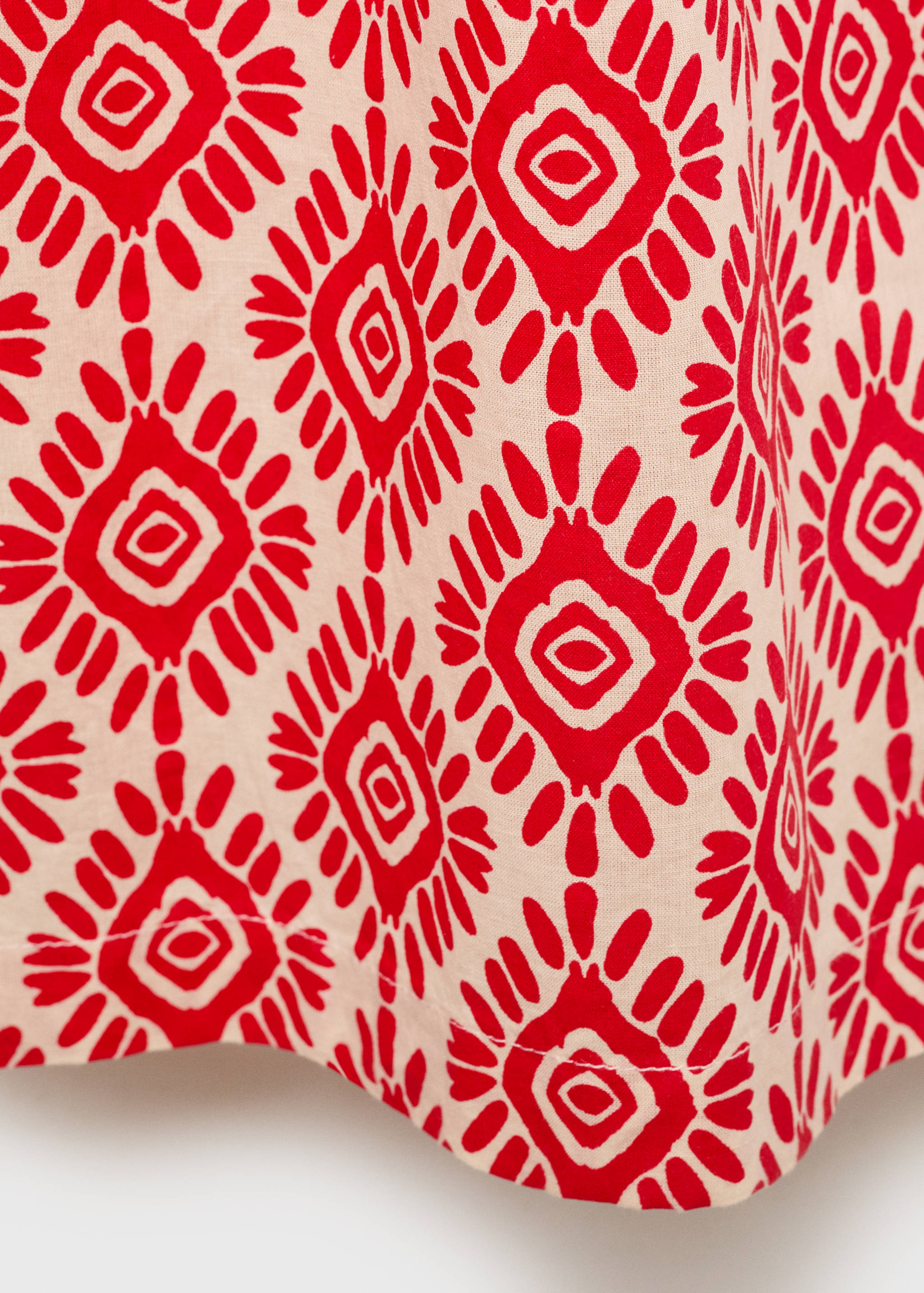 Calças estampadas de algodão - Pormenor do artigo 0