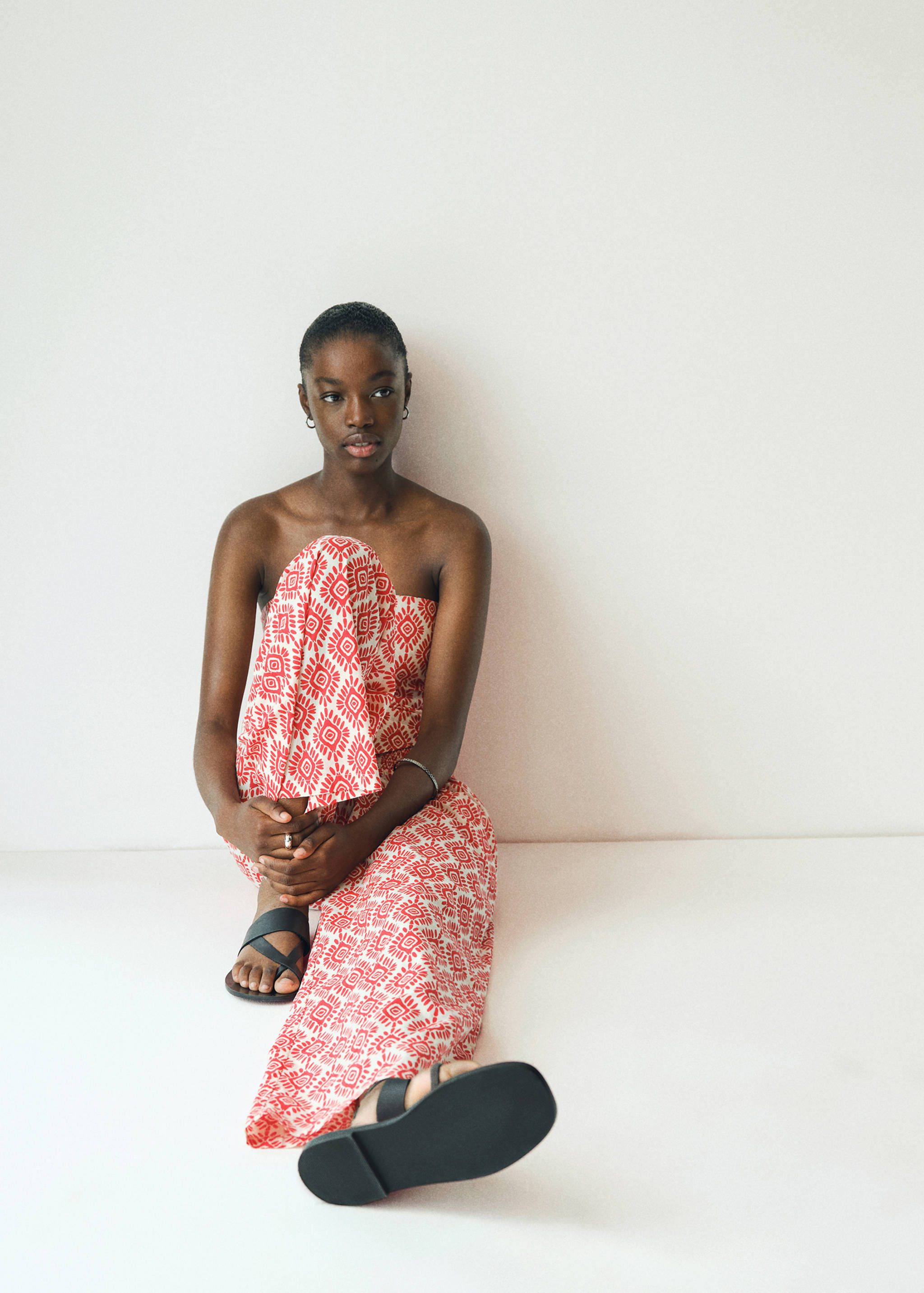 Calças estampadas de algodão - Pormenor do artigo 5