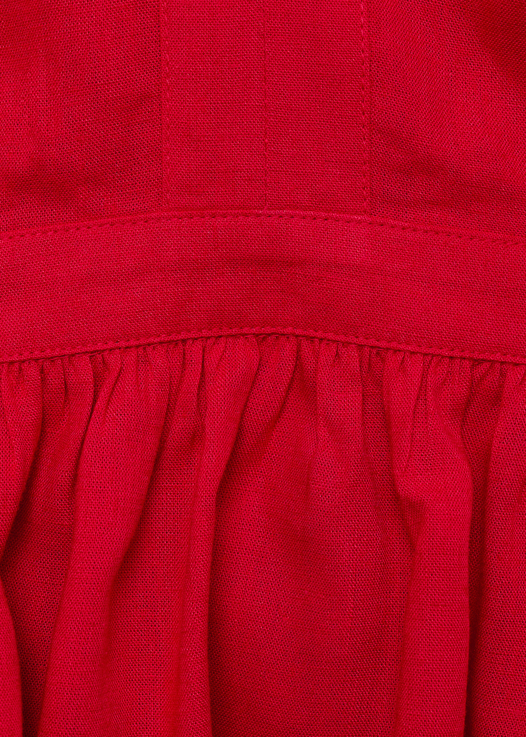 Льняной топ со сборками - Деталь изделия 0