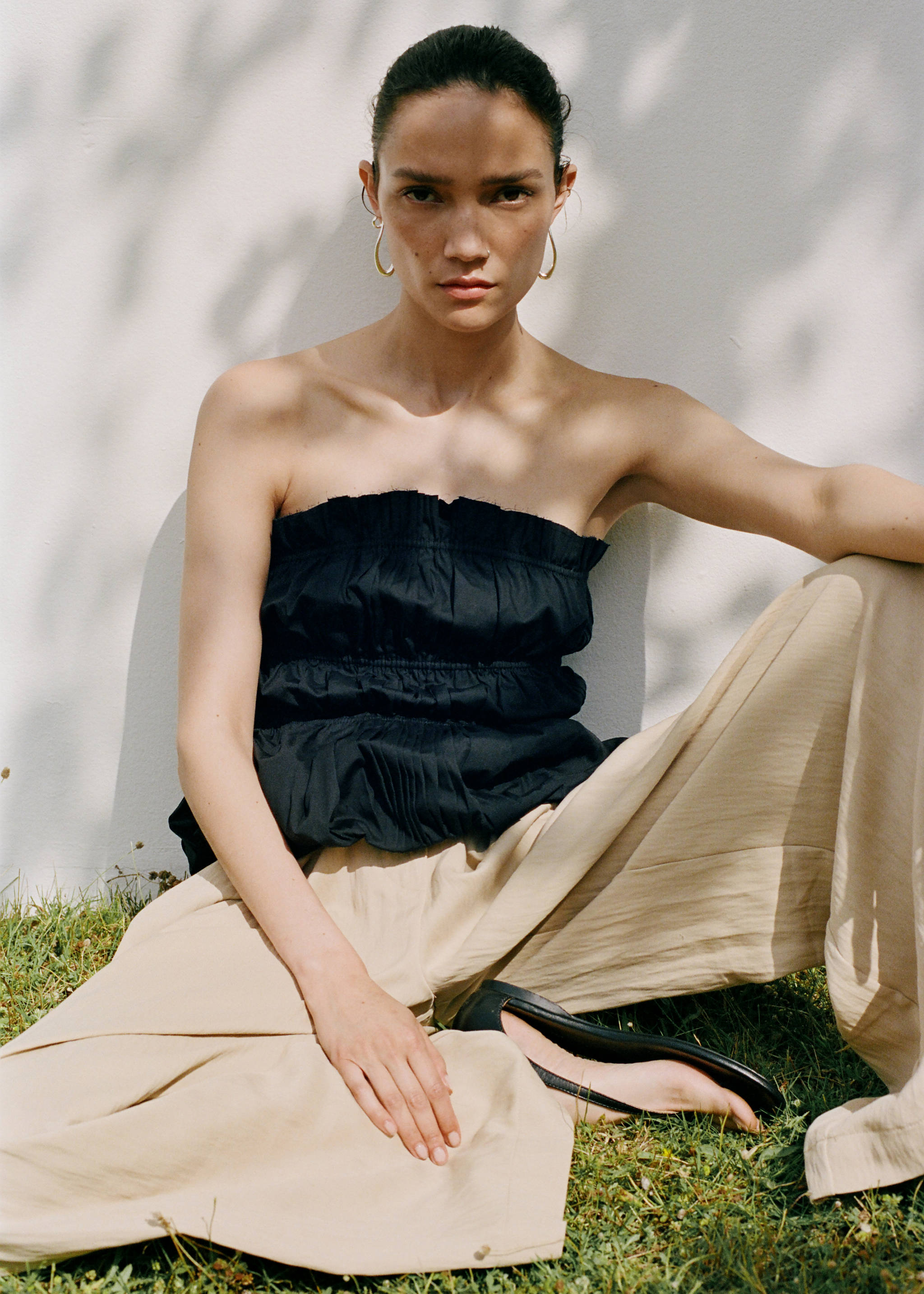 Straight mid-rise suit trousers - Details of the article 6