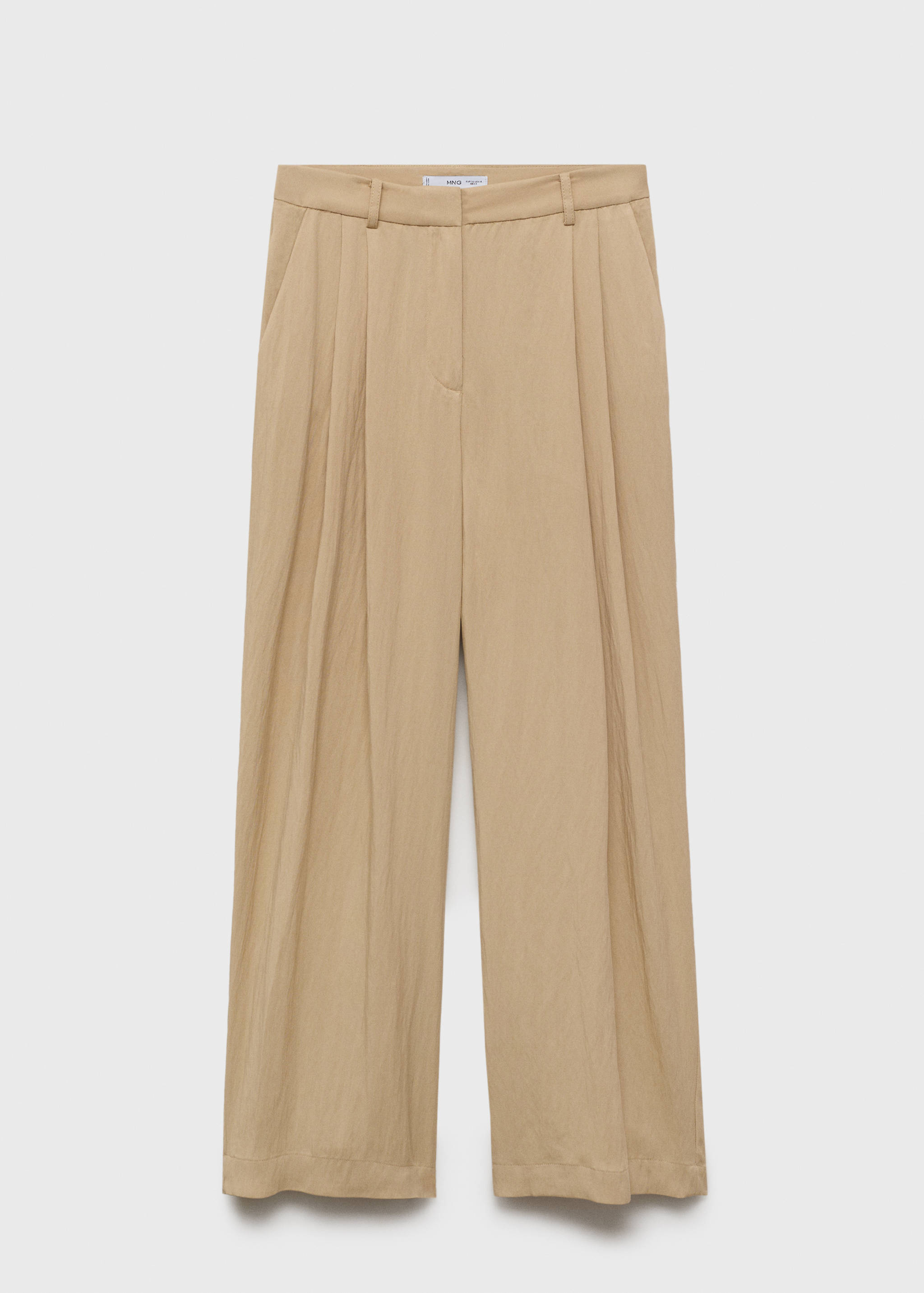Straight mid-rise suit trousers - Article without model