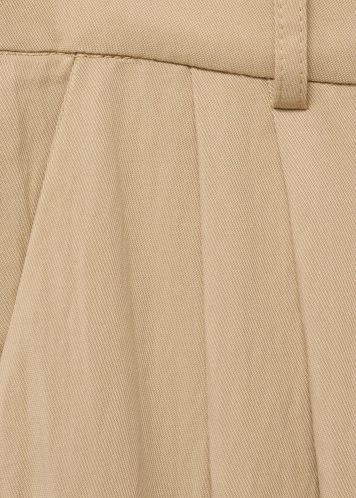 Straight mid-rise suit trousers — Beige