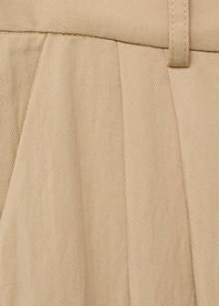 Straight mid-rise suit trousers — Beige 10
