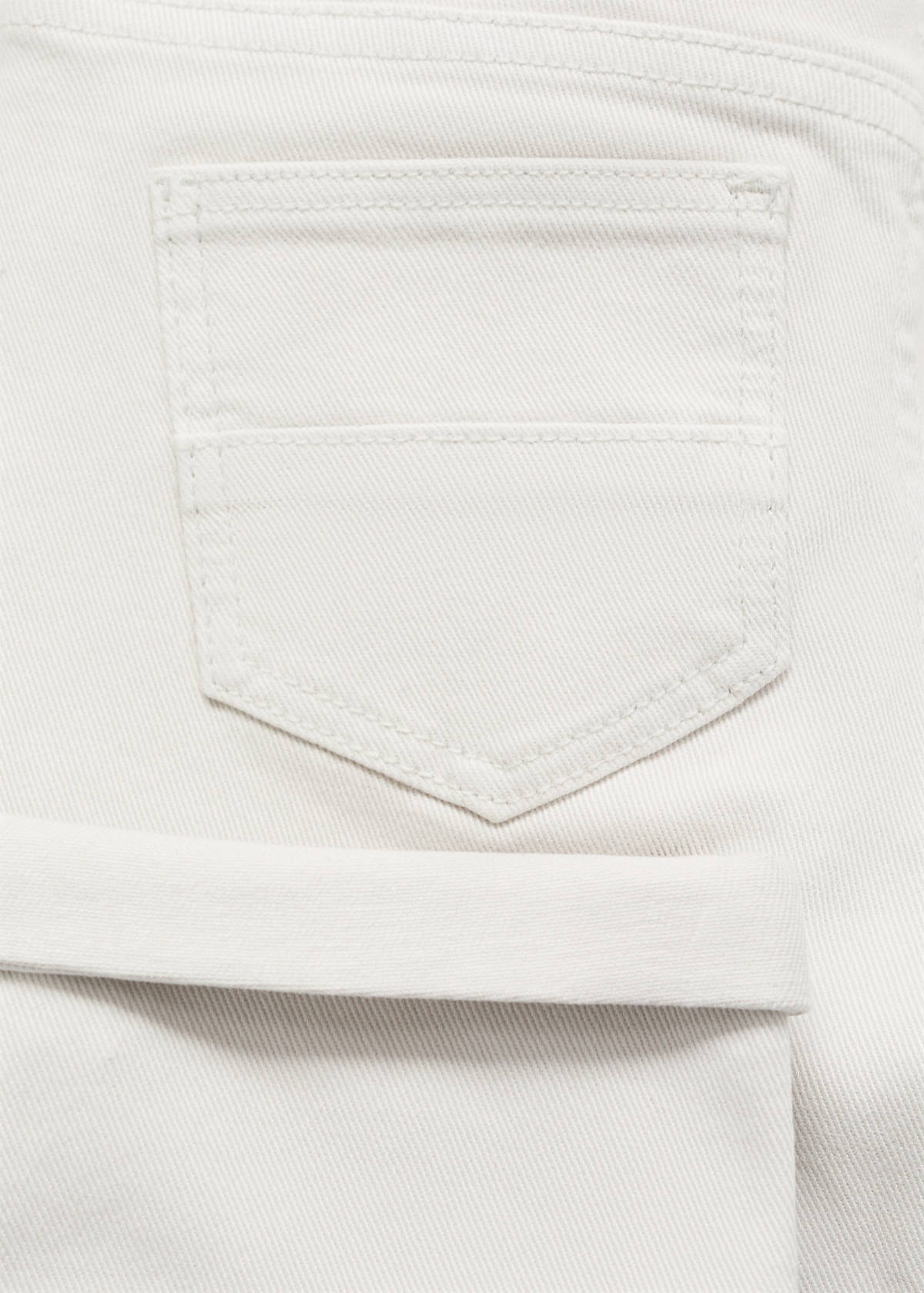 Turned-up straight jeans — Ice Grey