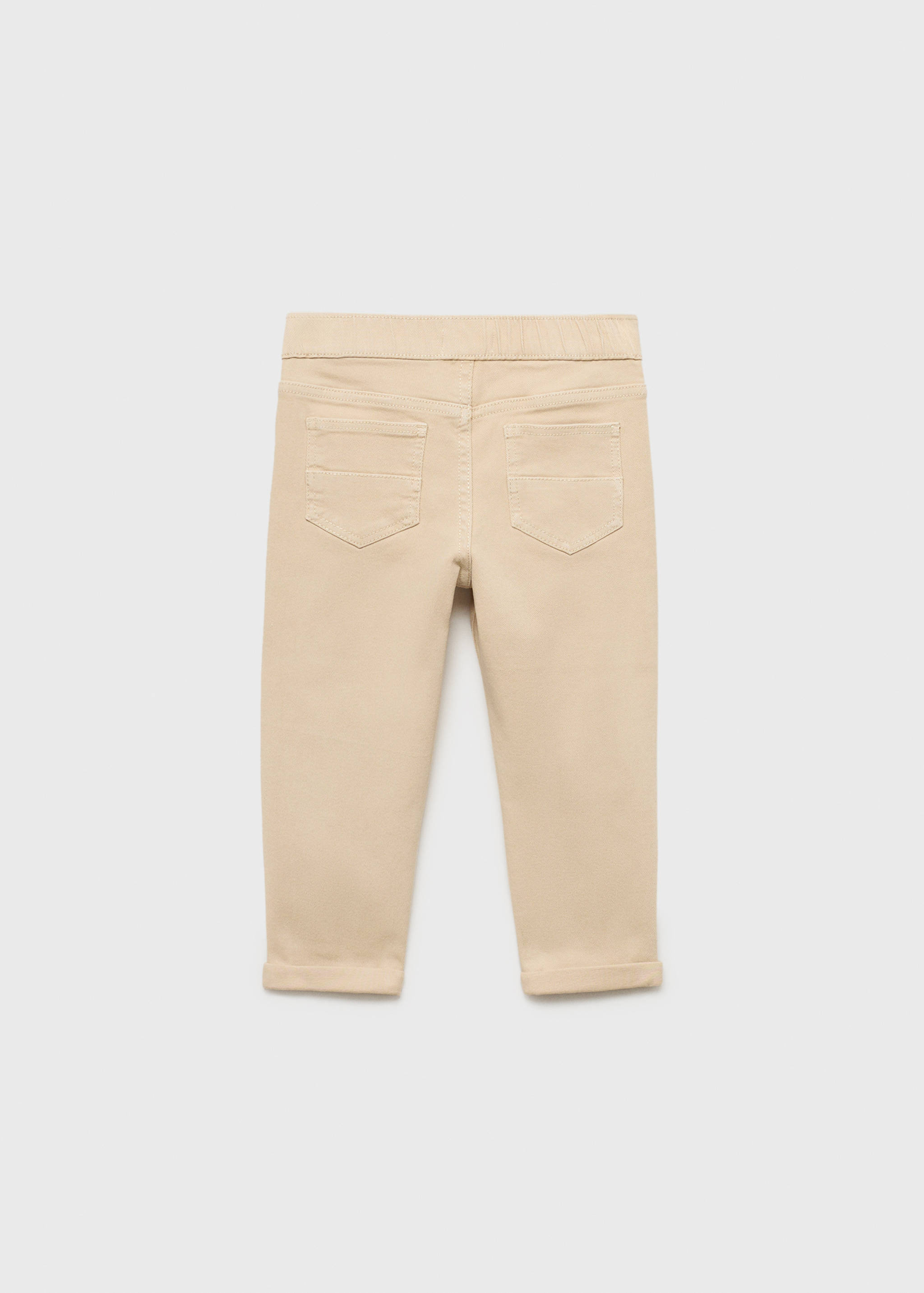 Gerade Jeans mit Umschlag - Rückseite des Artikels