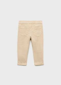 Turned-up straight jeans — Sand 4