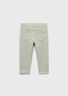 Turned-up straight jeans — Green 4