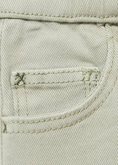 Turned-up straight jeans — Green 5