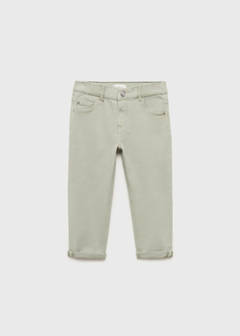 Turned-up straight jeans — Green 2