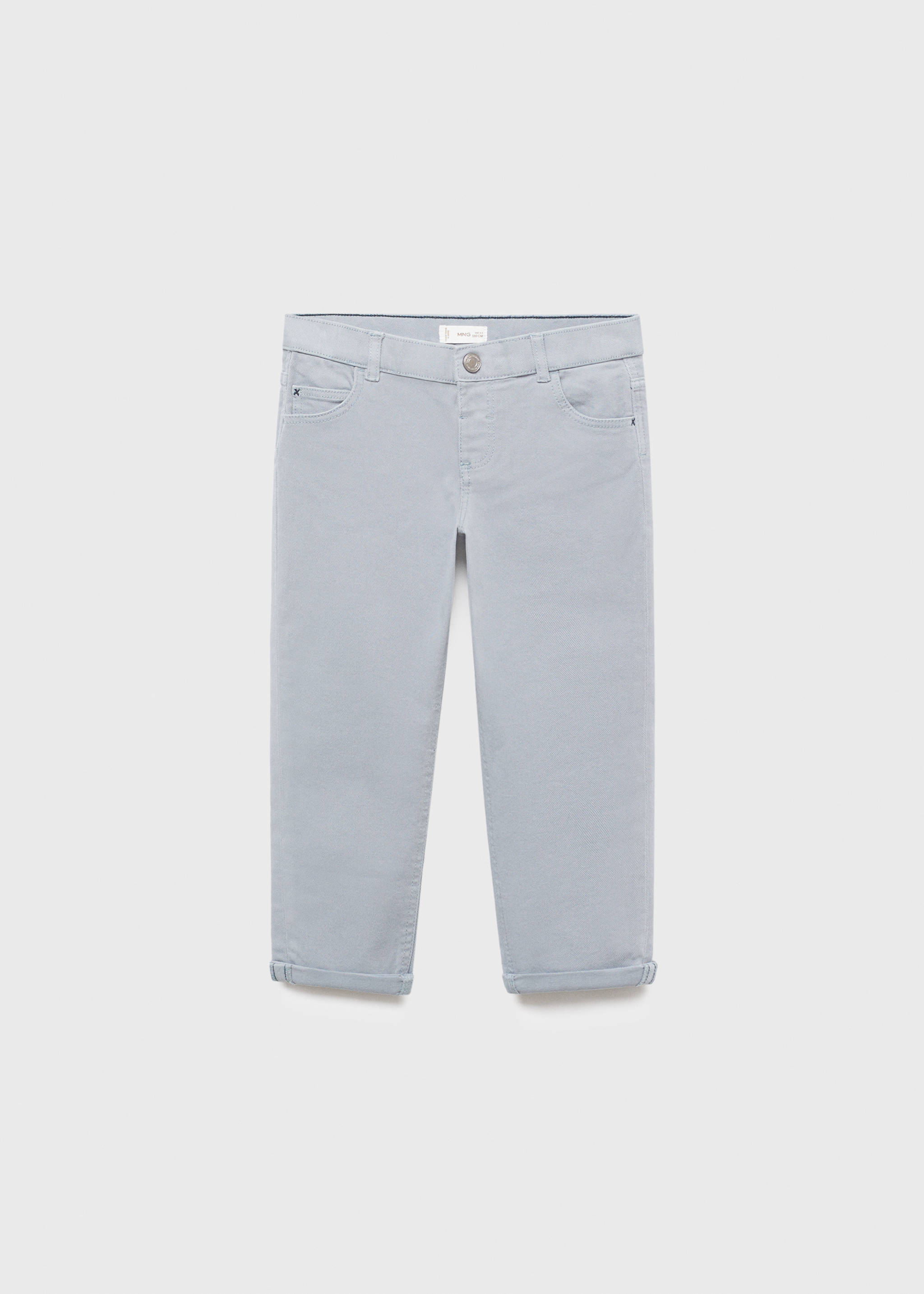 Turned-up straight jeans - Article without model