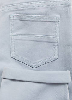 Turned-up straight jeans — Blue 5