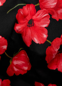 Strapless floral dress — Black 9