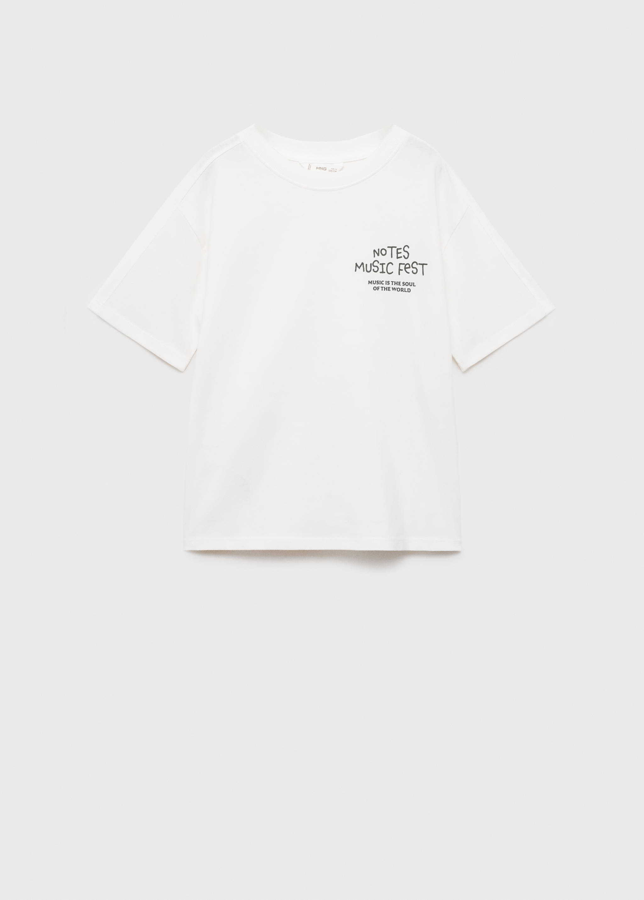 Printed cotton-blend T-shirt - Article without model