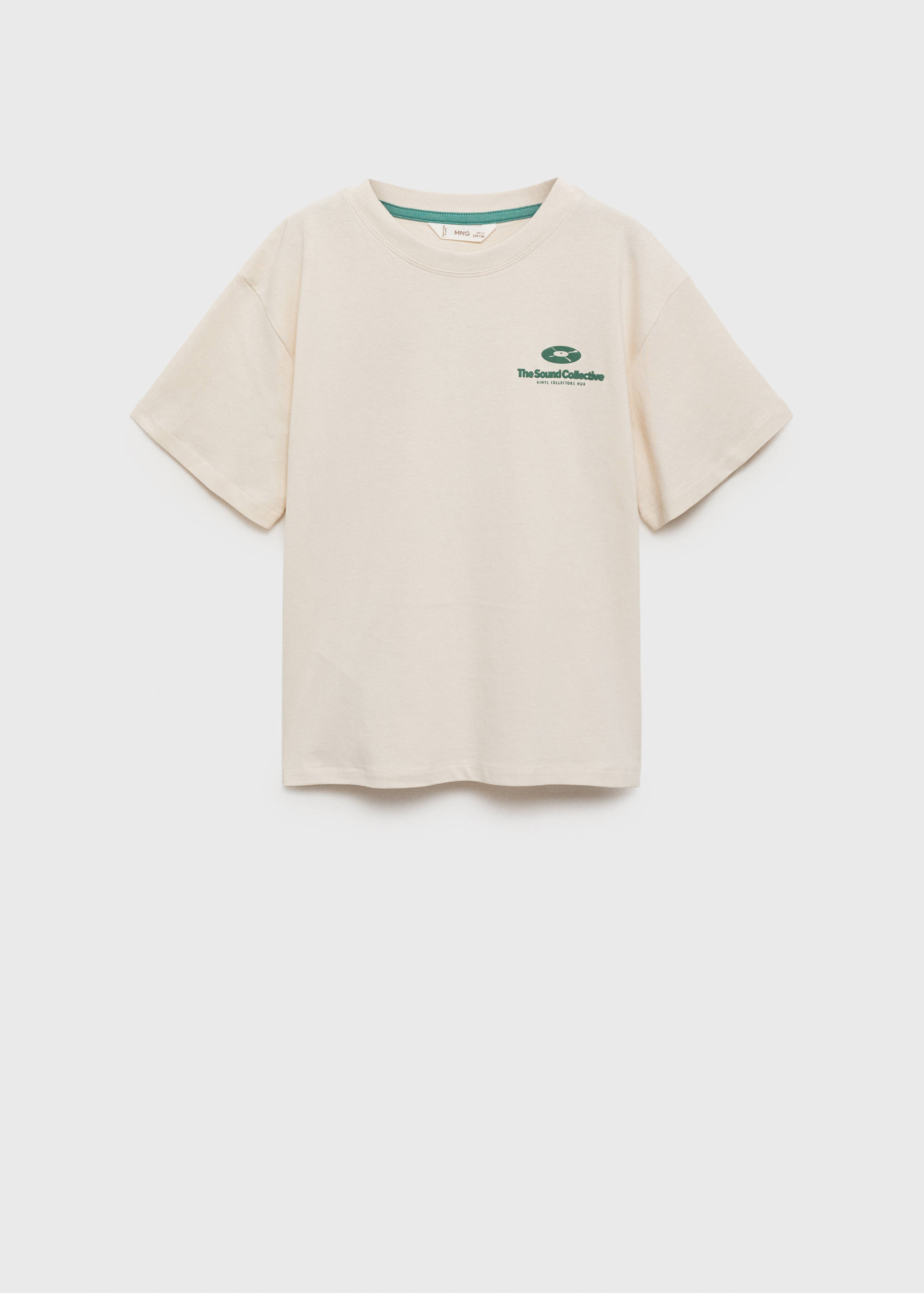 Printed embossed letters t-shirt - Article without model