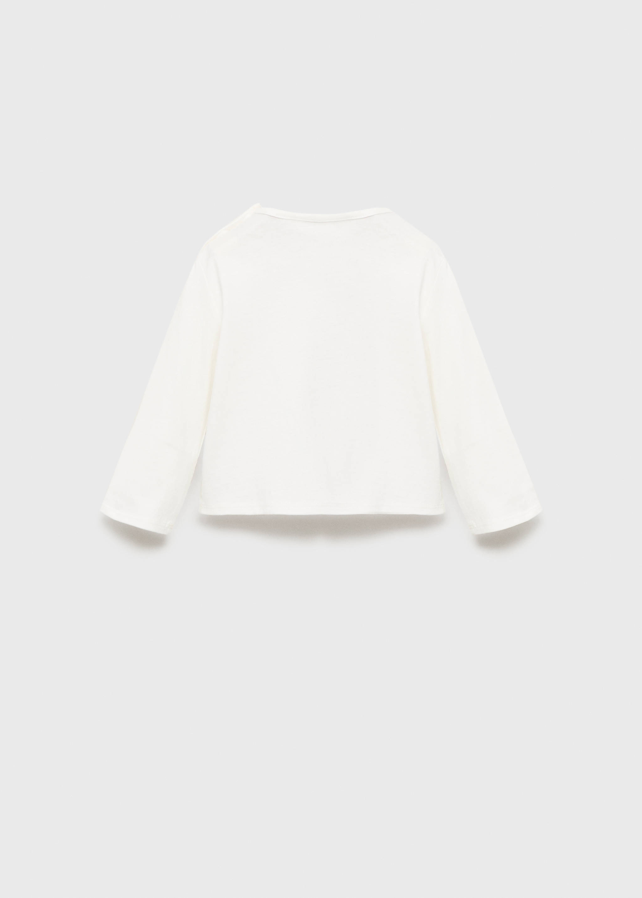 Embroidered printed T-shirt - Reverse of the article