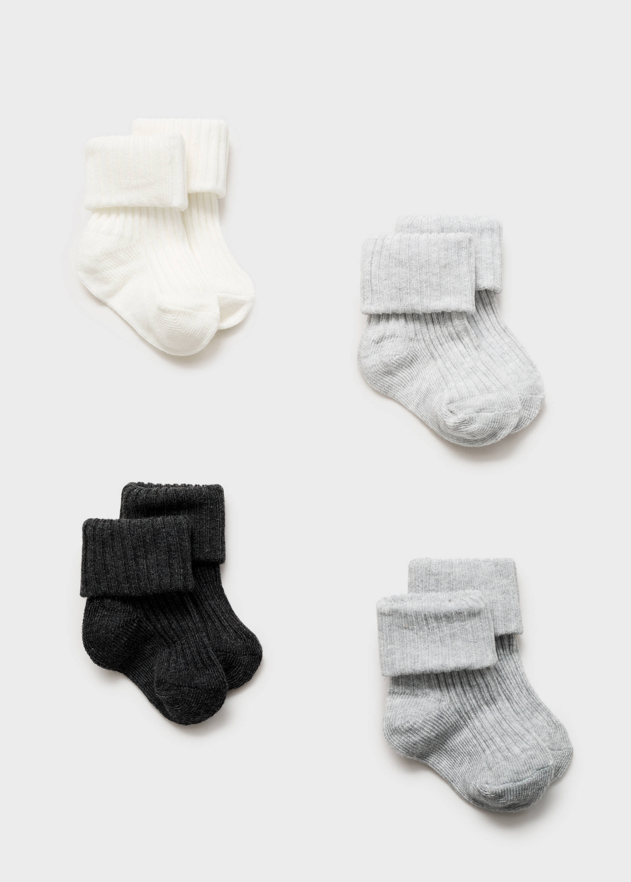 4 pack ribbed socks - Article without model