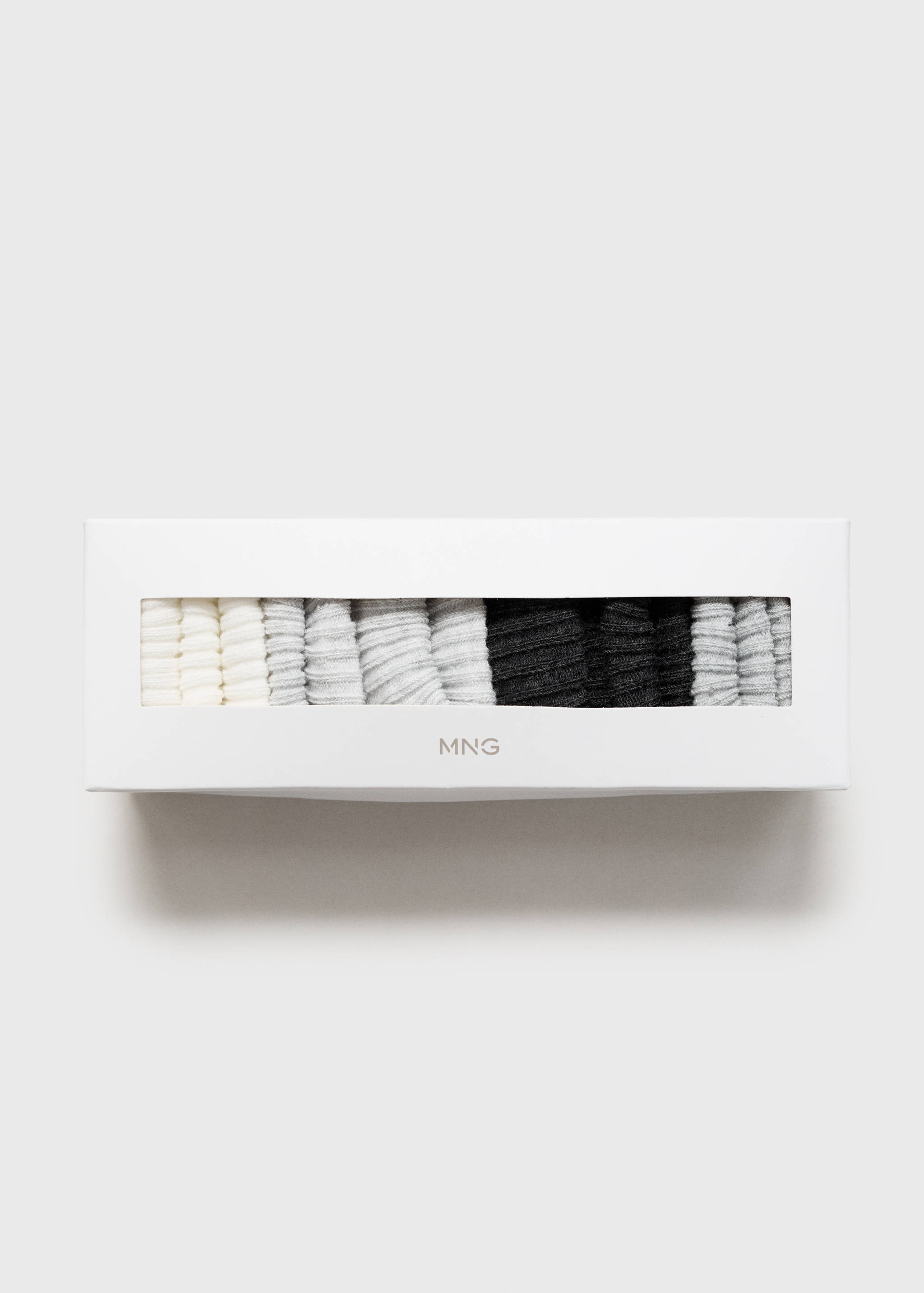 4 pack ribbed socks - Reverse of the article