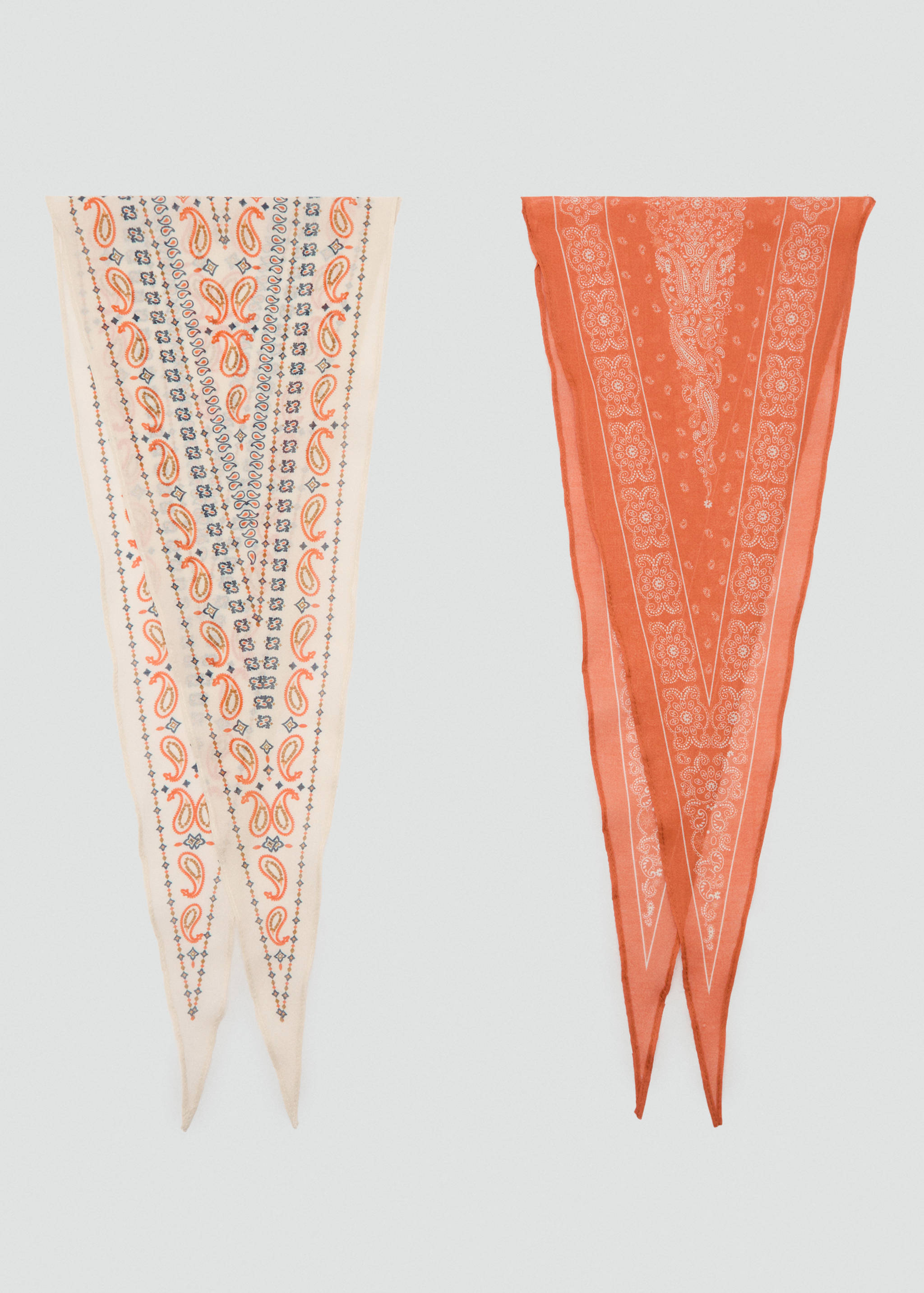 Set of 2 printed handkerchiefs - Article without model