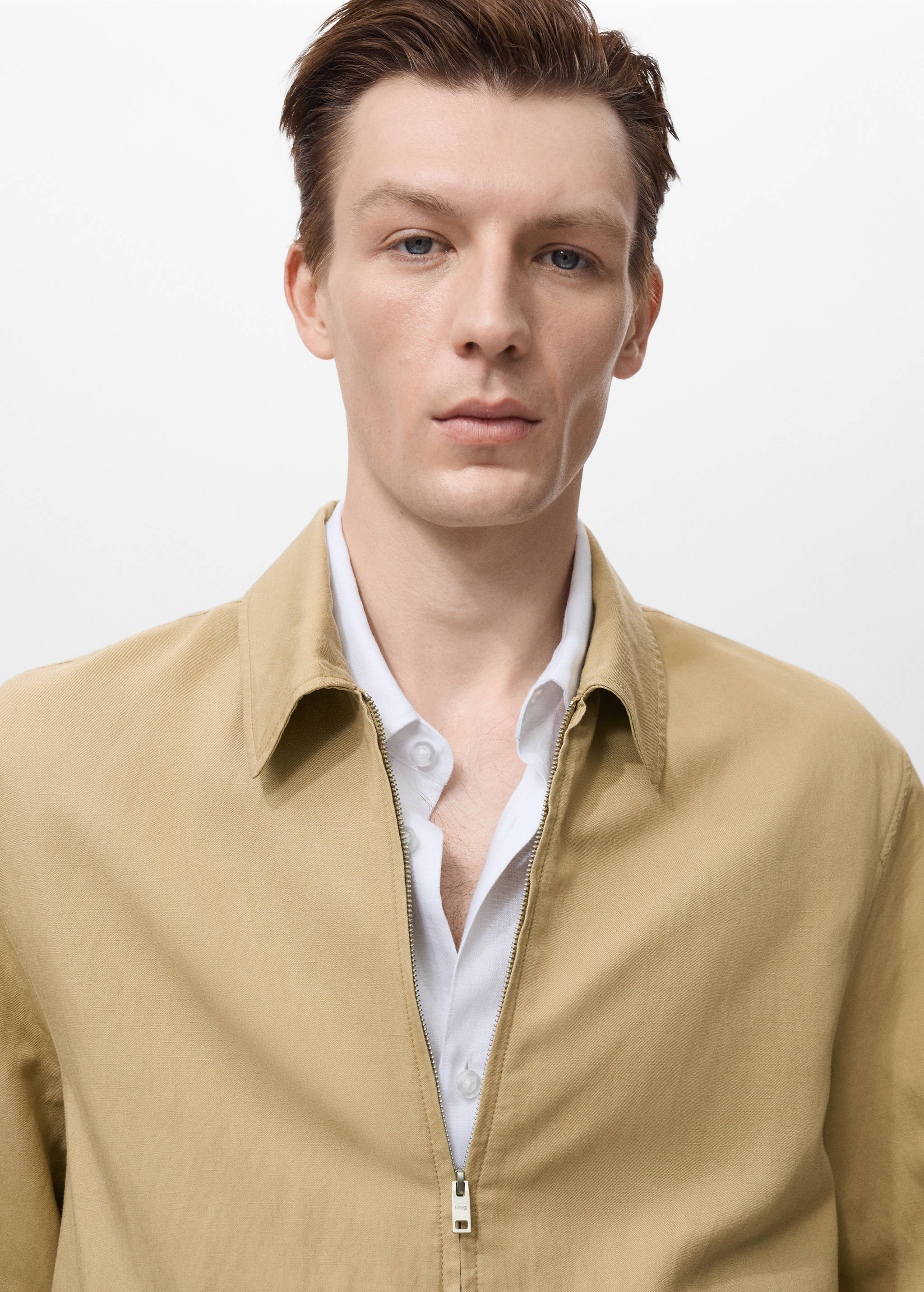 Chaqueta lino cremallera - Detalle del artículo 1