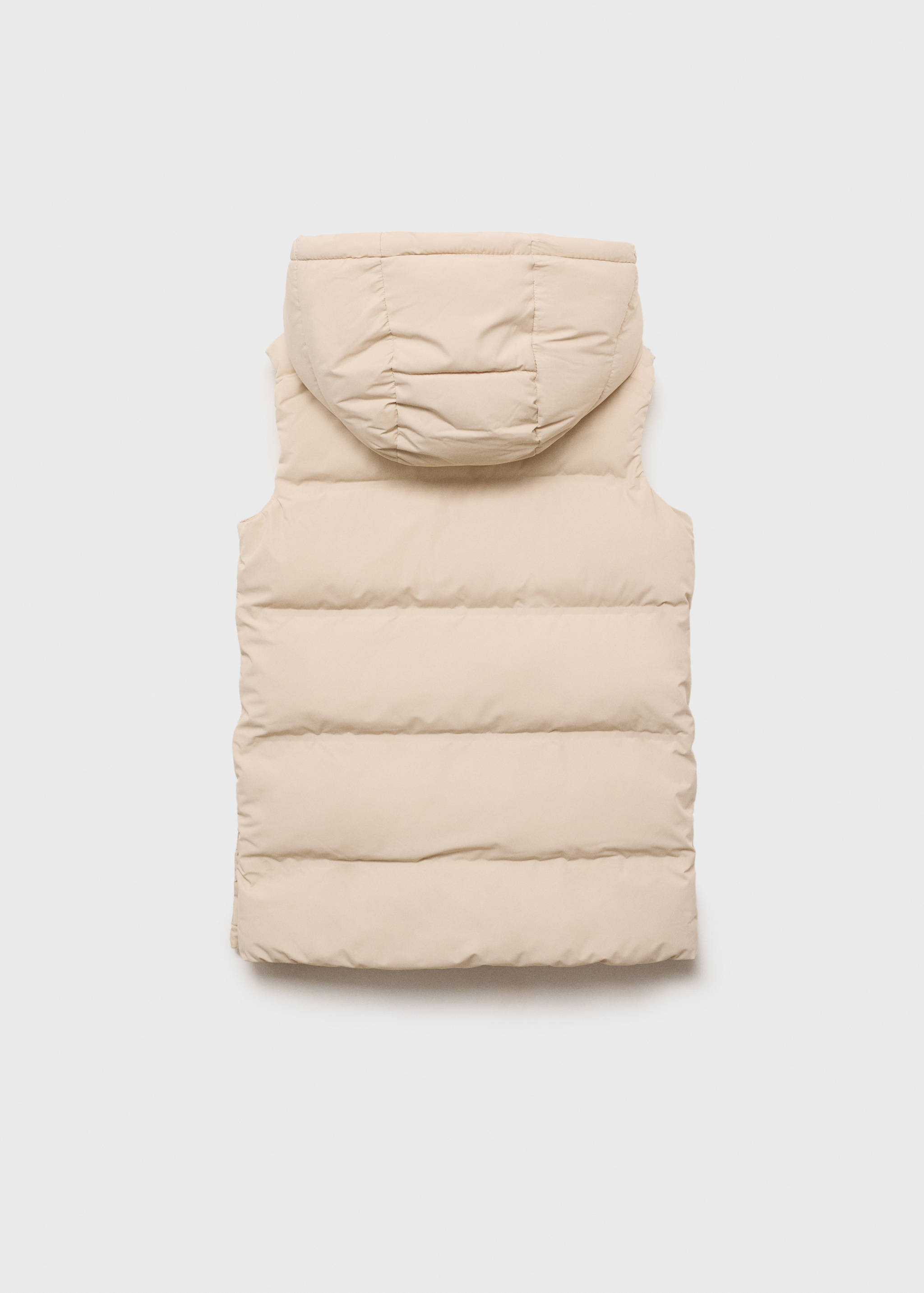 Vestă lungă cu glugă - Spatele articolului