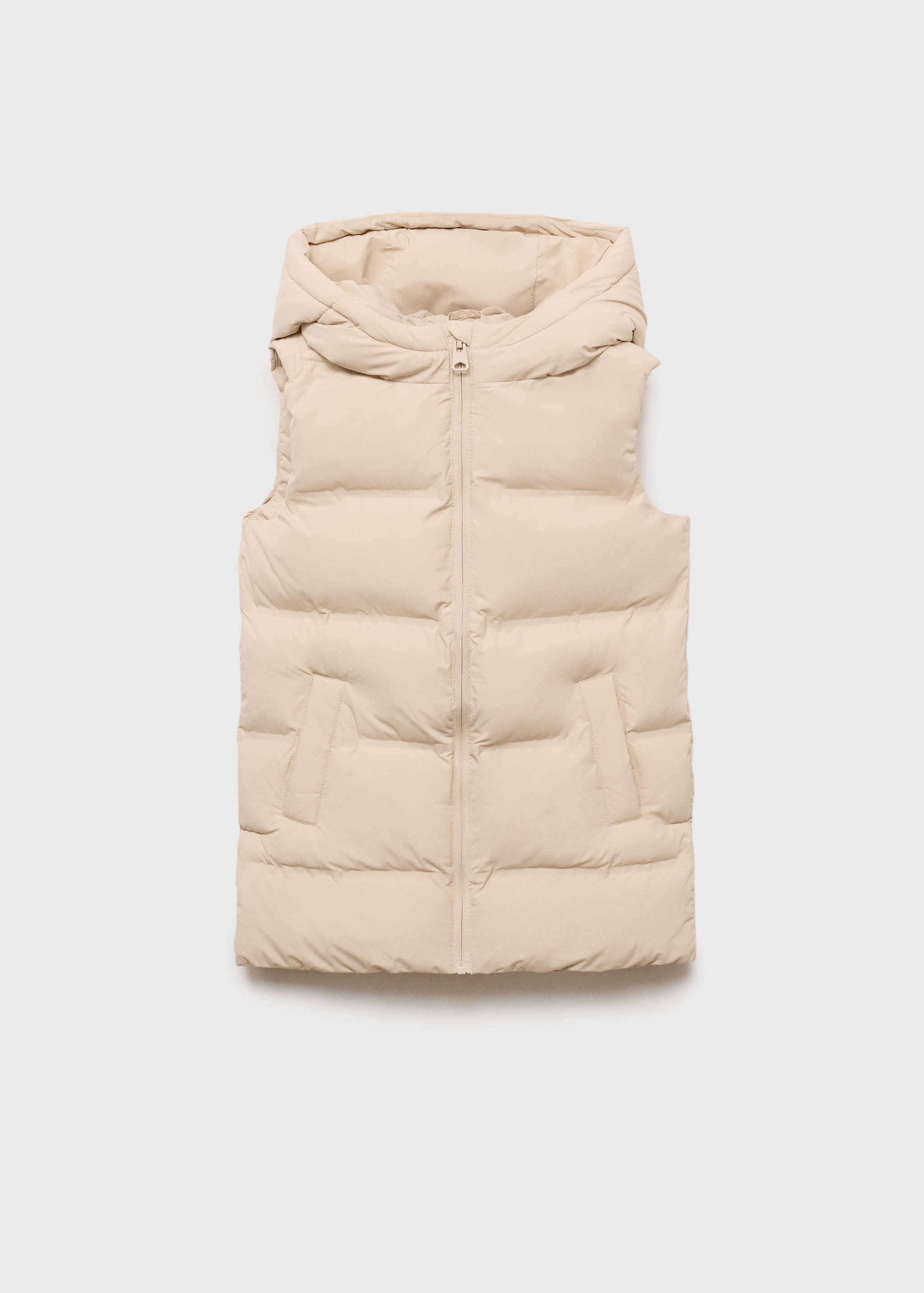 Long hooded waistcoat - Article without model
