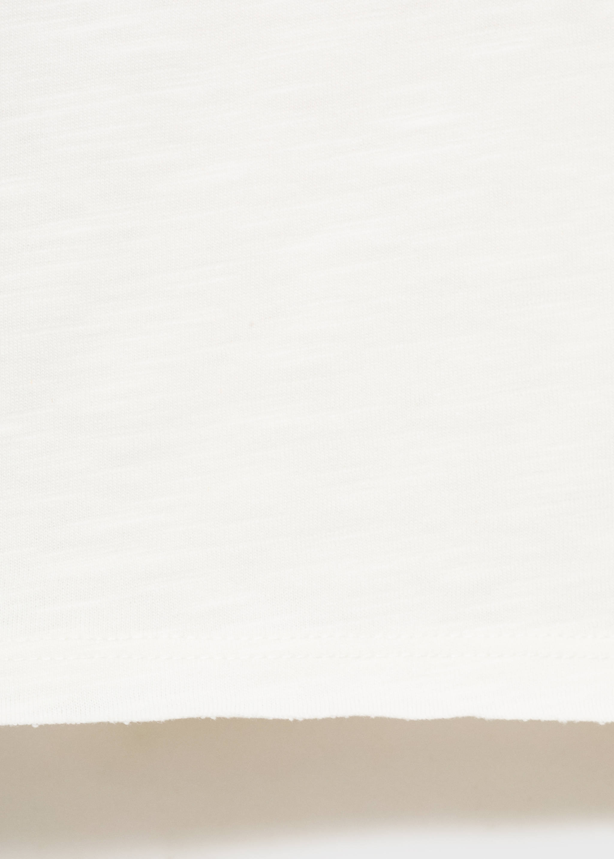 T-shirt with mother-of-pearl button detail - Details of the article 0