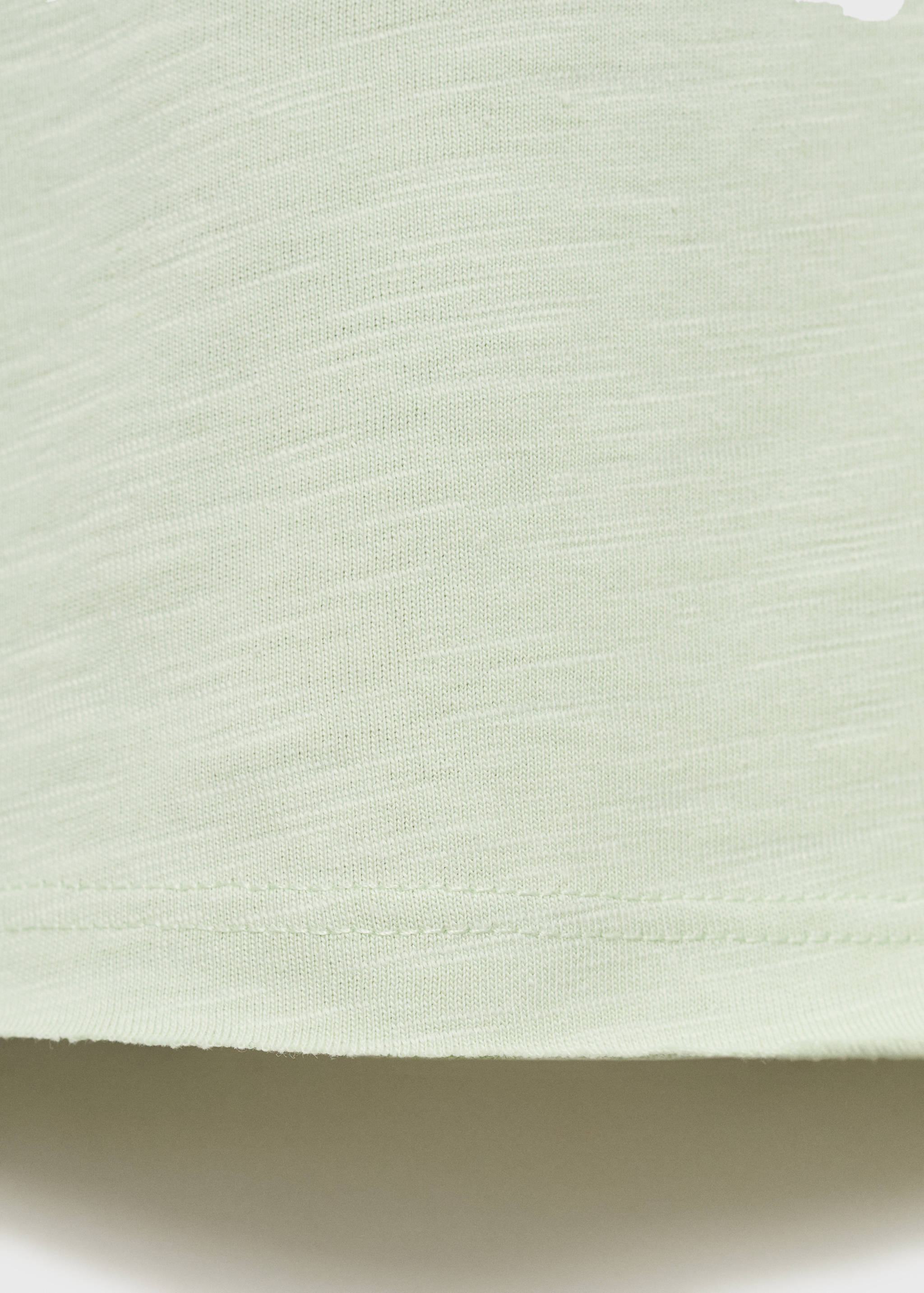 T-shirt with mother-of-pearl button detail - Details of the article 0