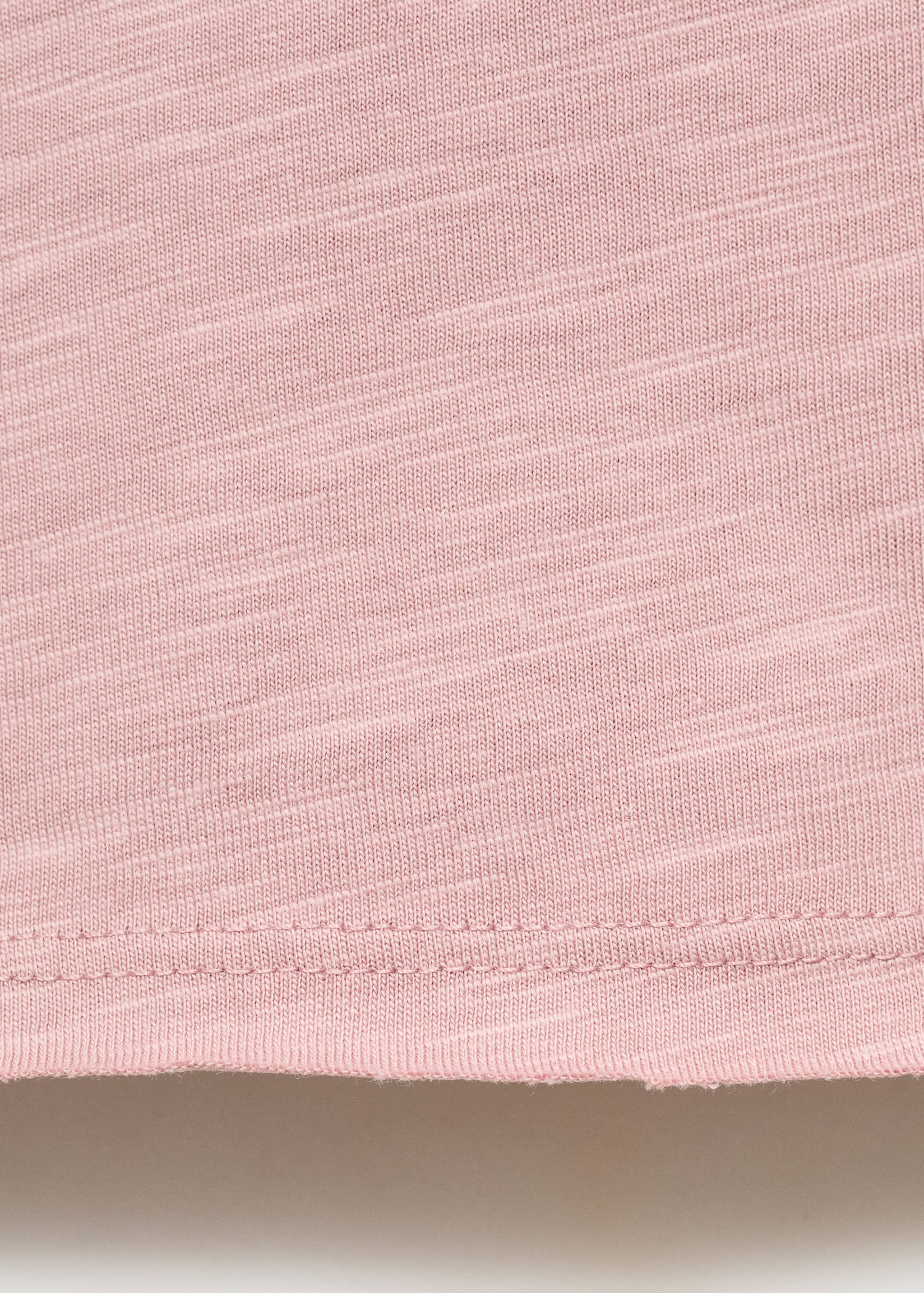 T-shirt with mother-of-pearl button detail - Details of the article 0