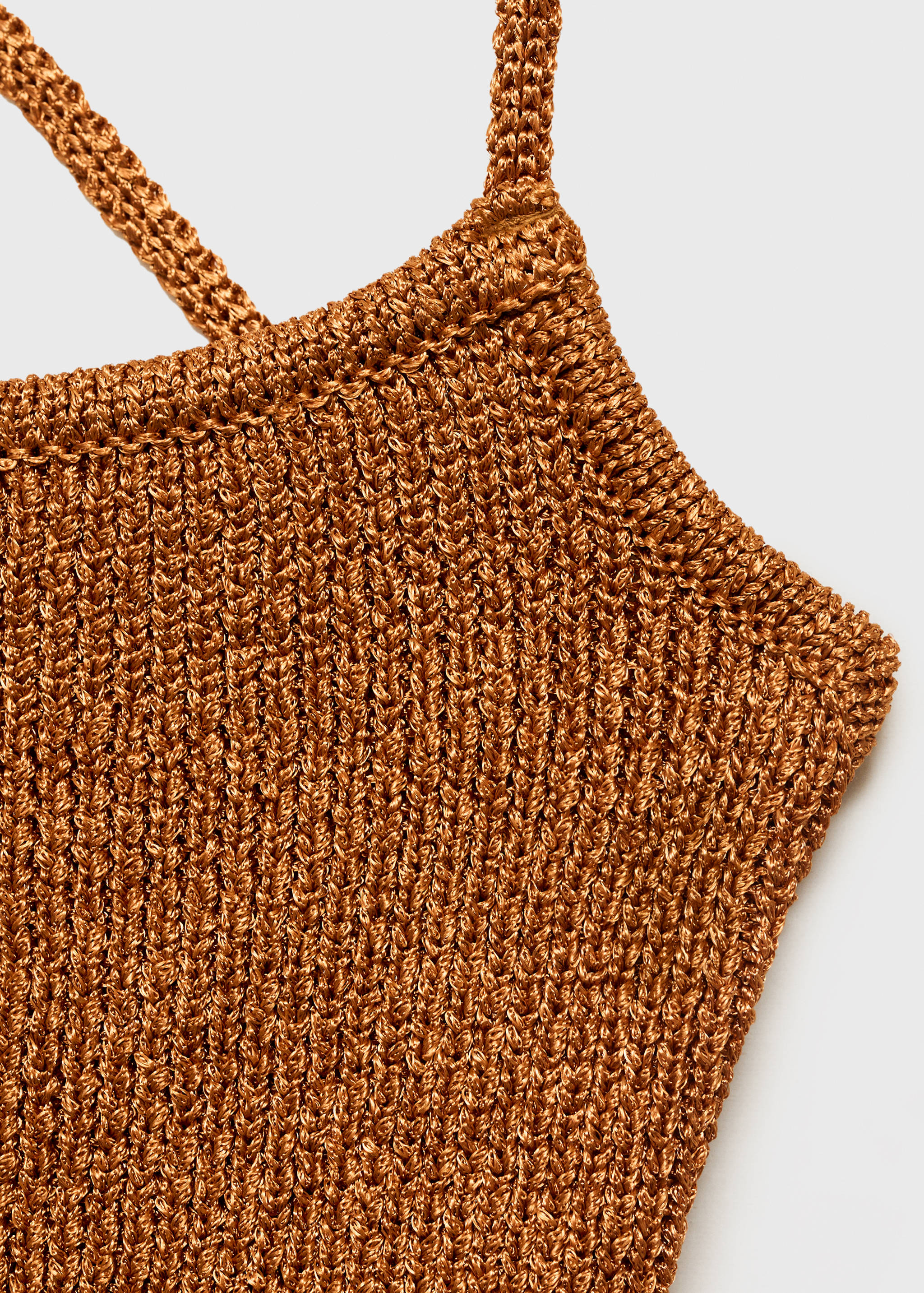 Top tricotat din lurex cu bretele încrucișate la spate - Detaliu al articolului 8