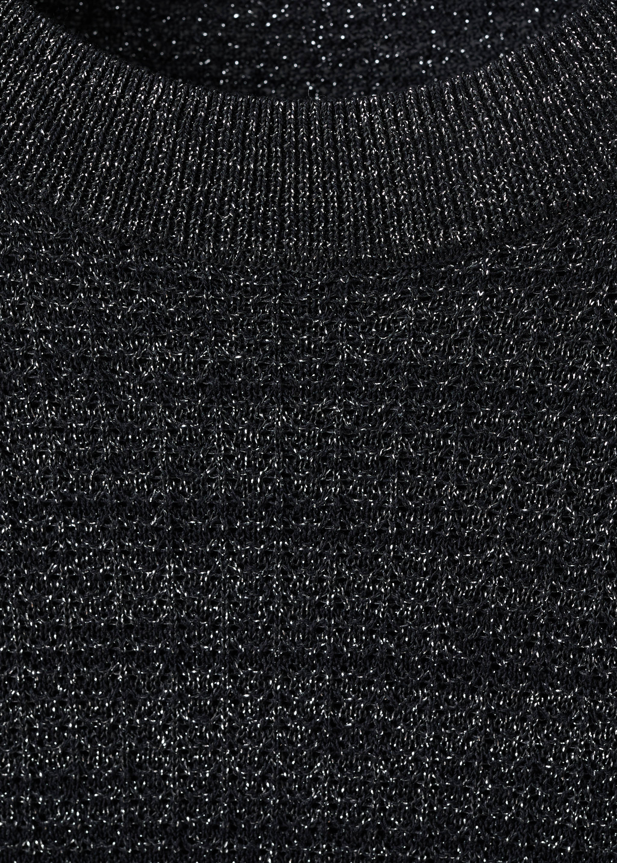 Short-sleeved lurex sweater - Details of the article 8