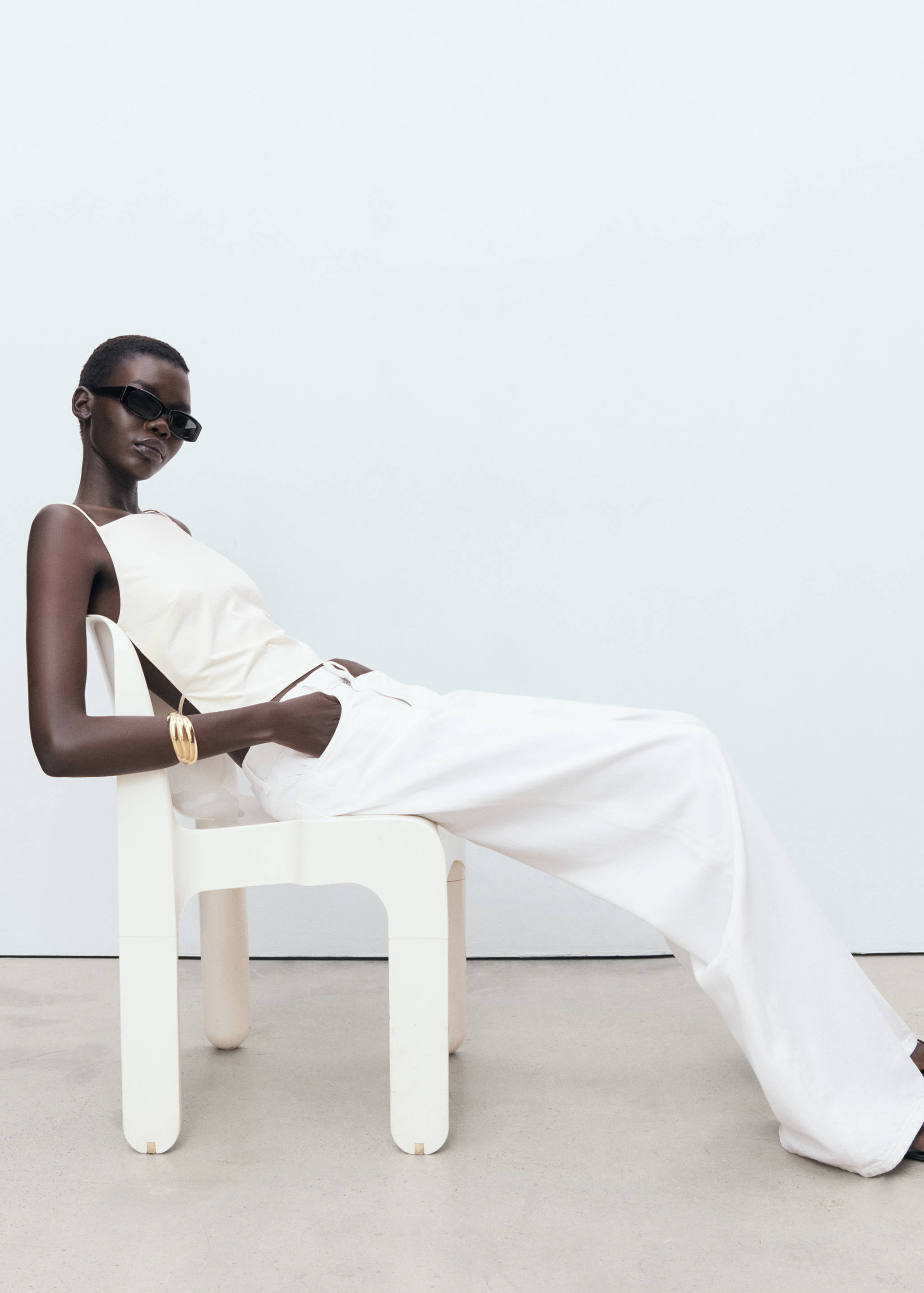 جينز واسع الساق بخصر منخفض - تفاصيل المنتج 2