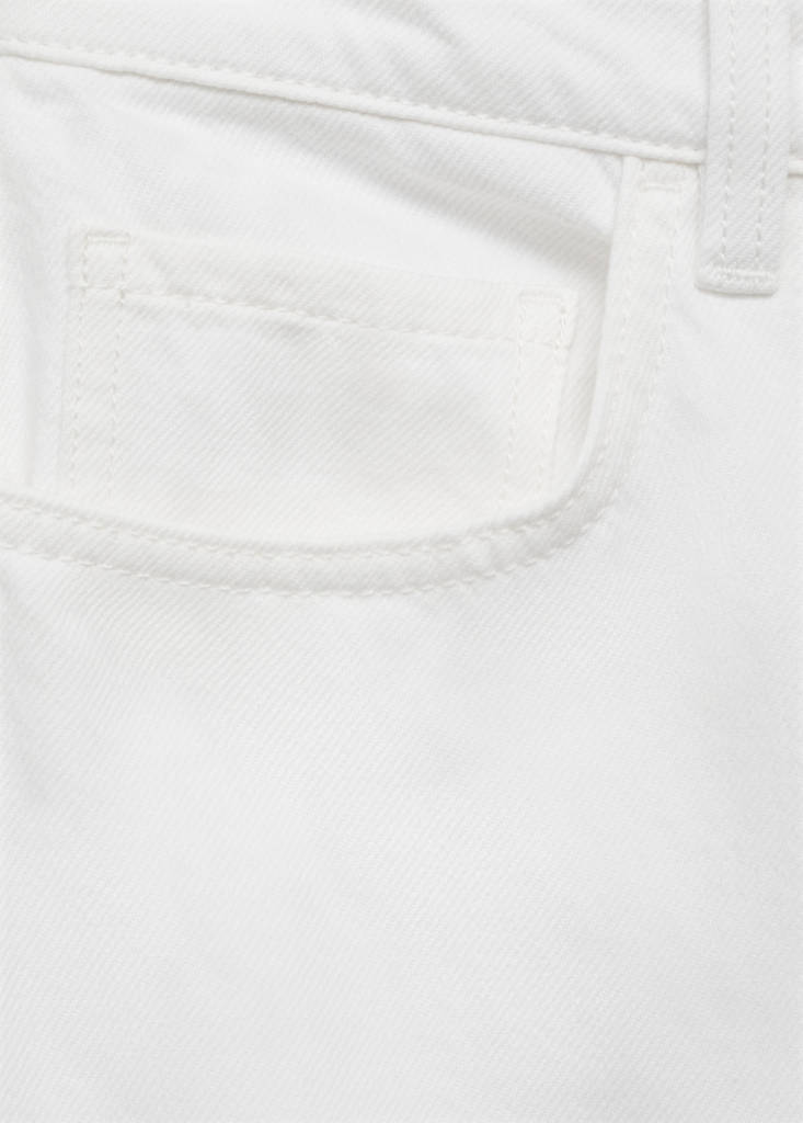 Low-rise wideleg jeans — White