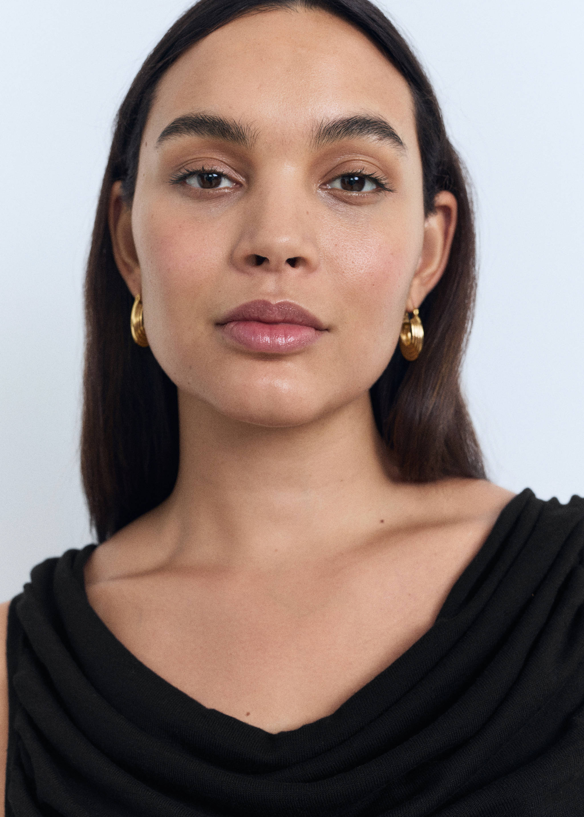 Draped knitted top - Details of the article 4