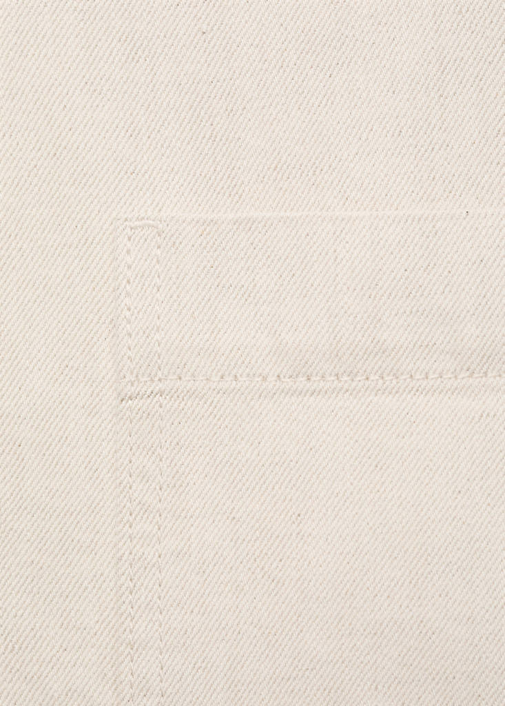 Linen-cotton blend shirt — Ecru