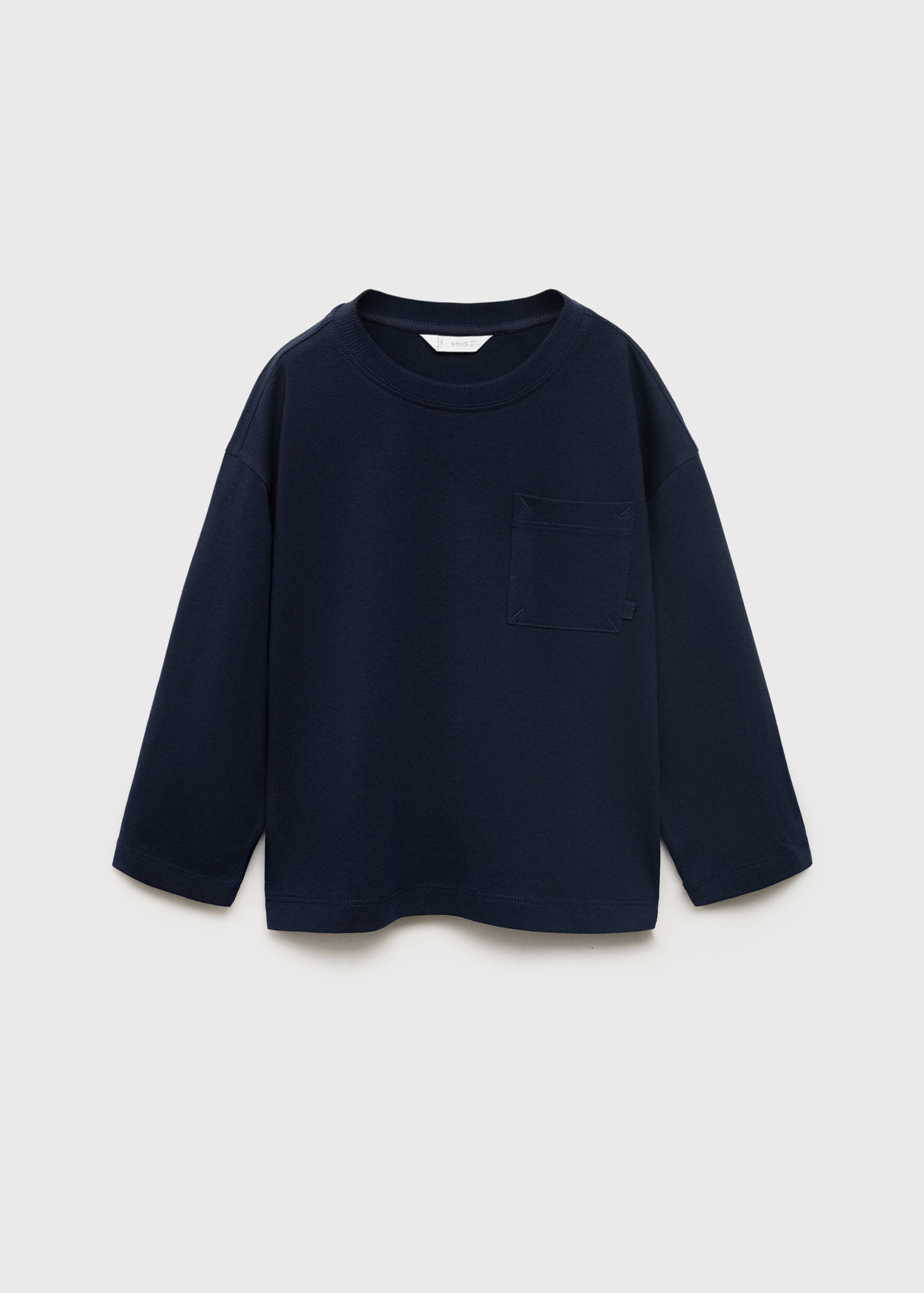 تي شيرت قطني بجيب - منتج دون نموذج