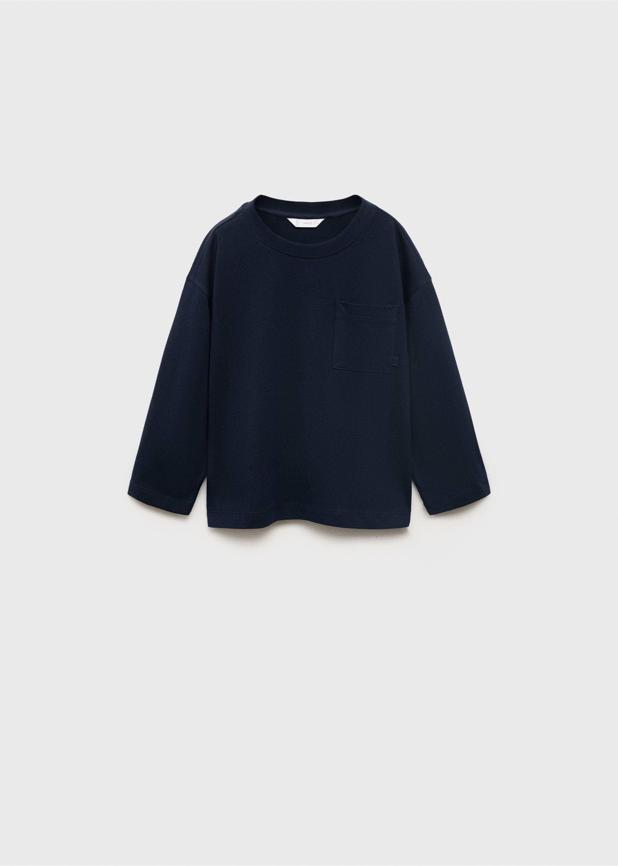 Pocket cotton T-shirt - Article without model, Navy. Ref: 17042909-00.