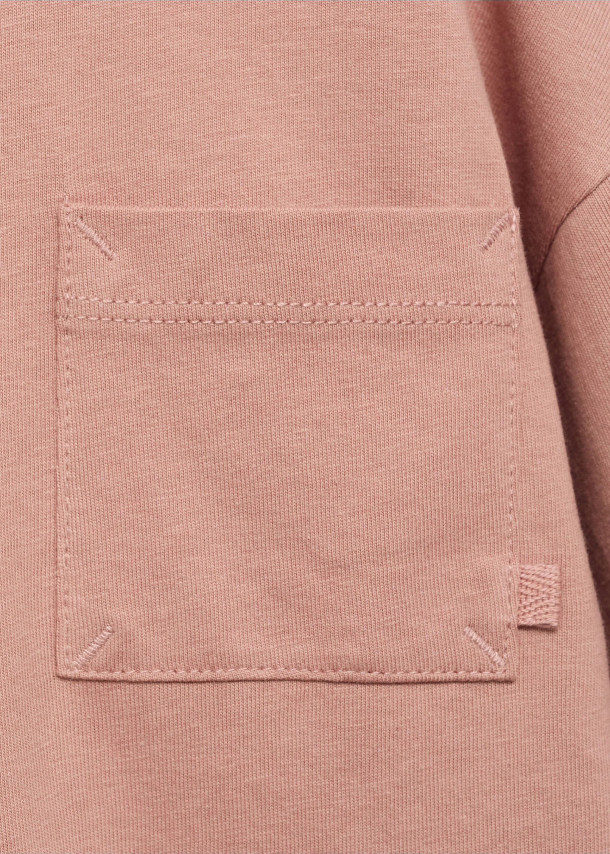 Ficka Bomull t-shirt - Detaljer om artikeln 8, Blek rosa. Ref: 17042909-00.