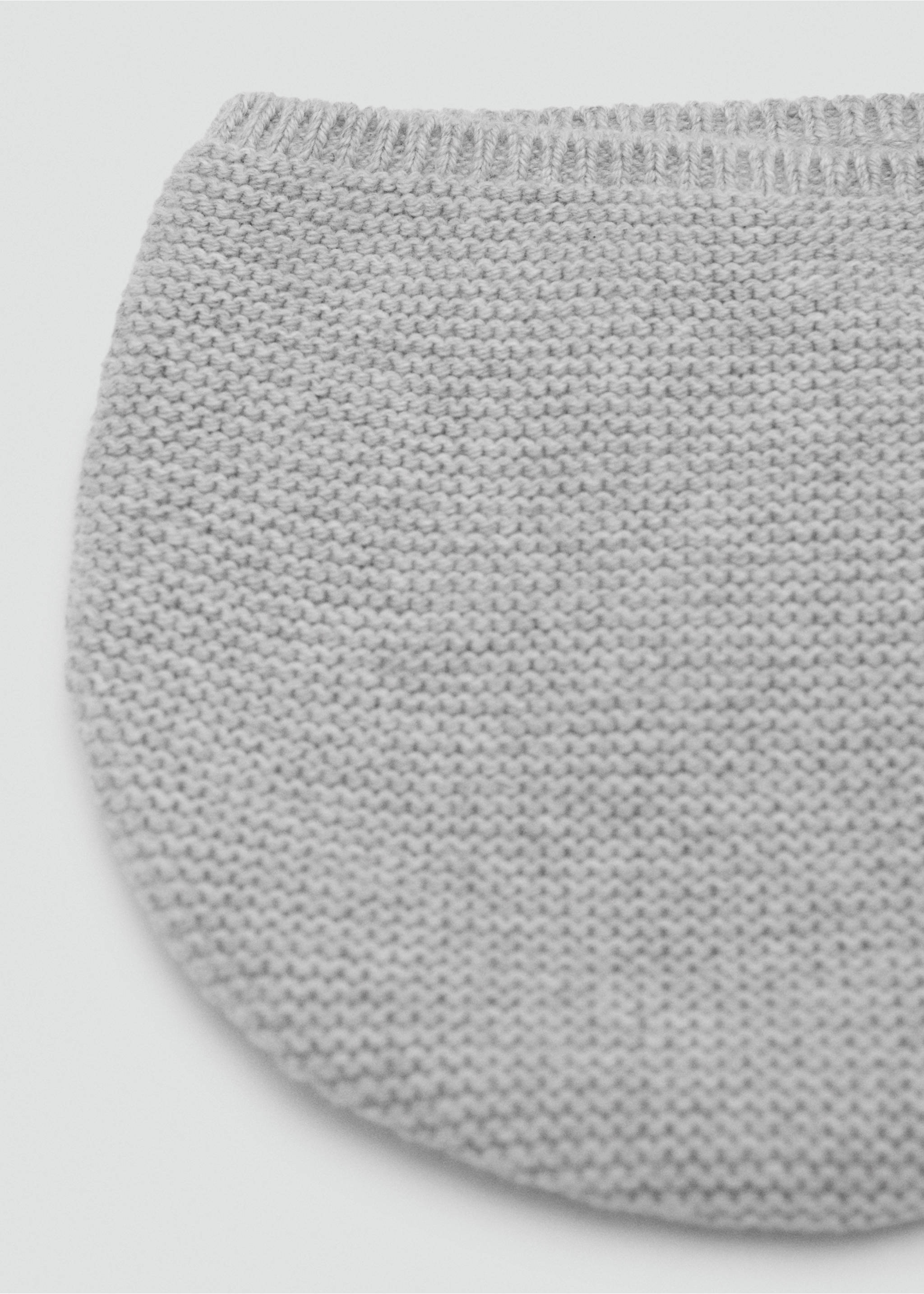 Béguin en maille - Détail de l'article 1, Gris chiné moyen. Ref: 17042915-00.