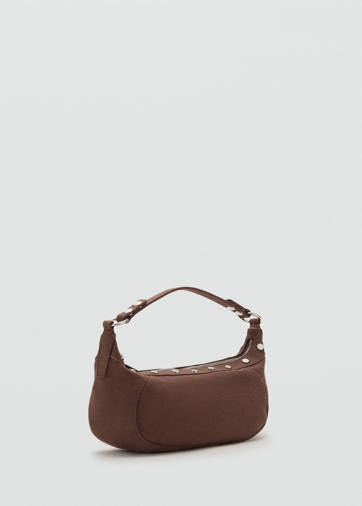Studded shoulder bag — Chocolate