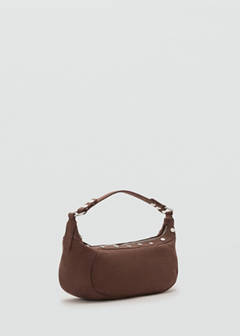 Studded shoulder bag — Chocolate 1