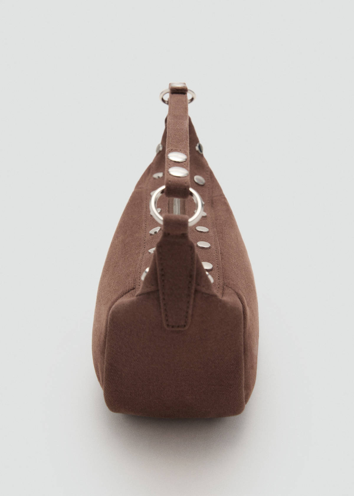 Studded shoulder bag — Chocolate