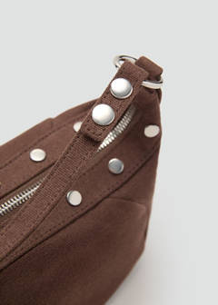 Studded shoulder bag — Chocolate 3