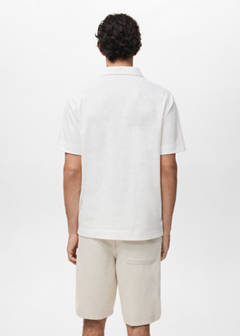 Structured knitted polo shirt — Off White 3