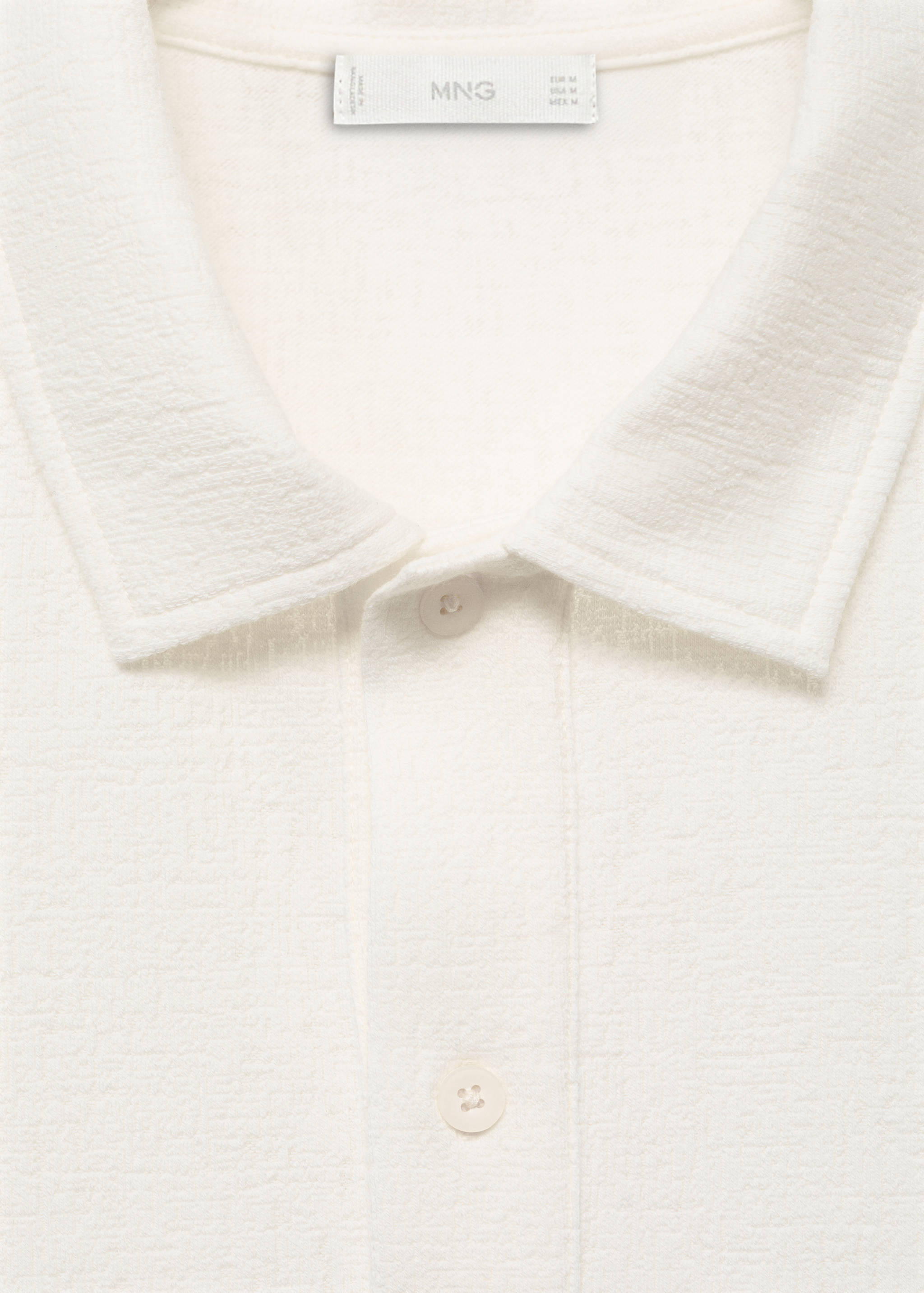 Structured knitted polo shirt - Details of the article 8