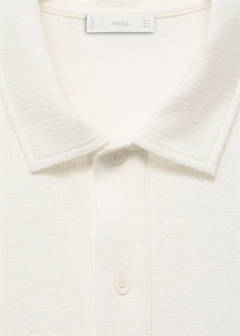 Structured knitted polo shirt — Off White 7
