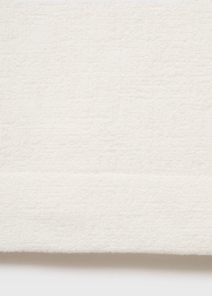 Structured knitted polo shirt — Off White