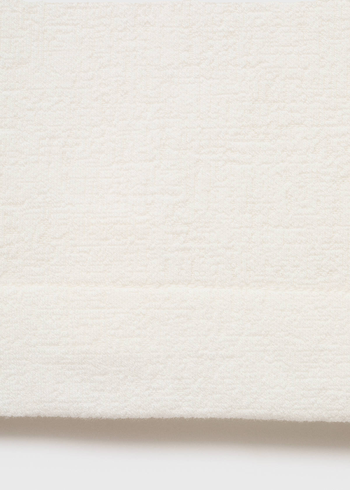 Structured knitted polo shirt — Off White