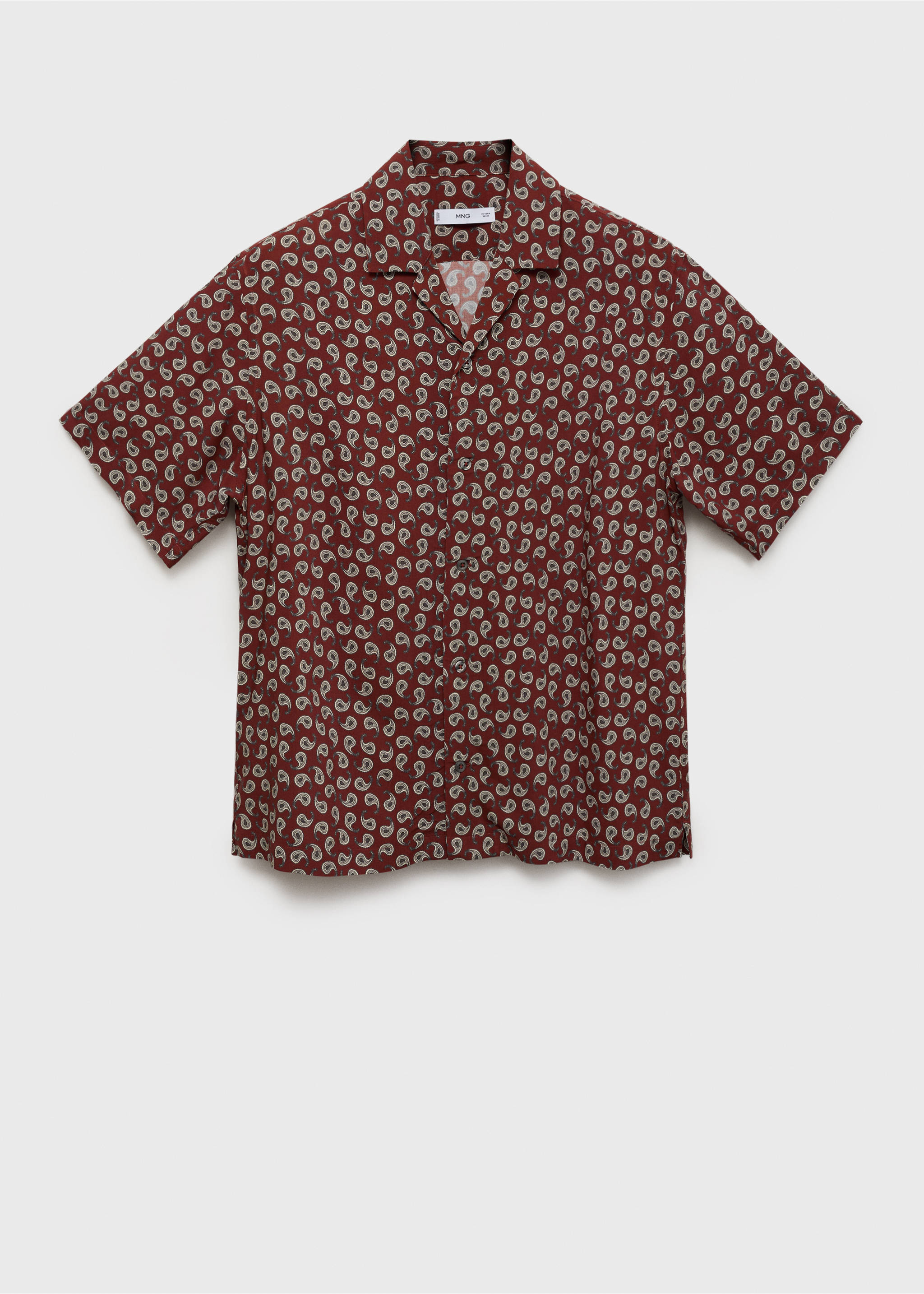 Chemise regular-fit fluide imprimée - Article sans modèle, Cerise. Ref: 17042929-00.