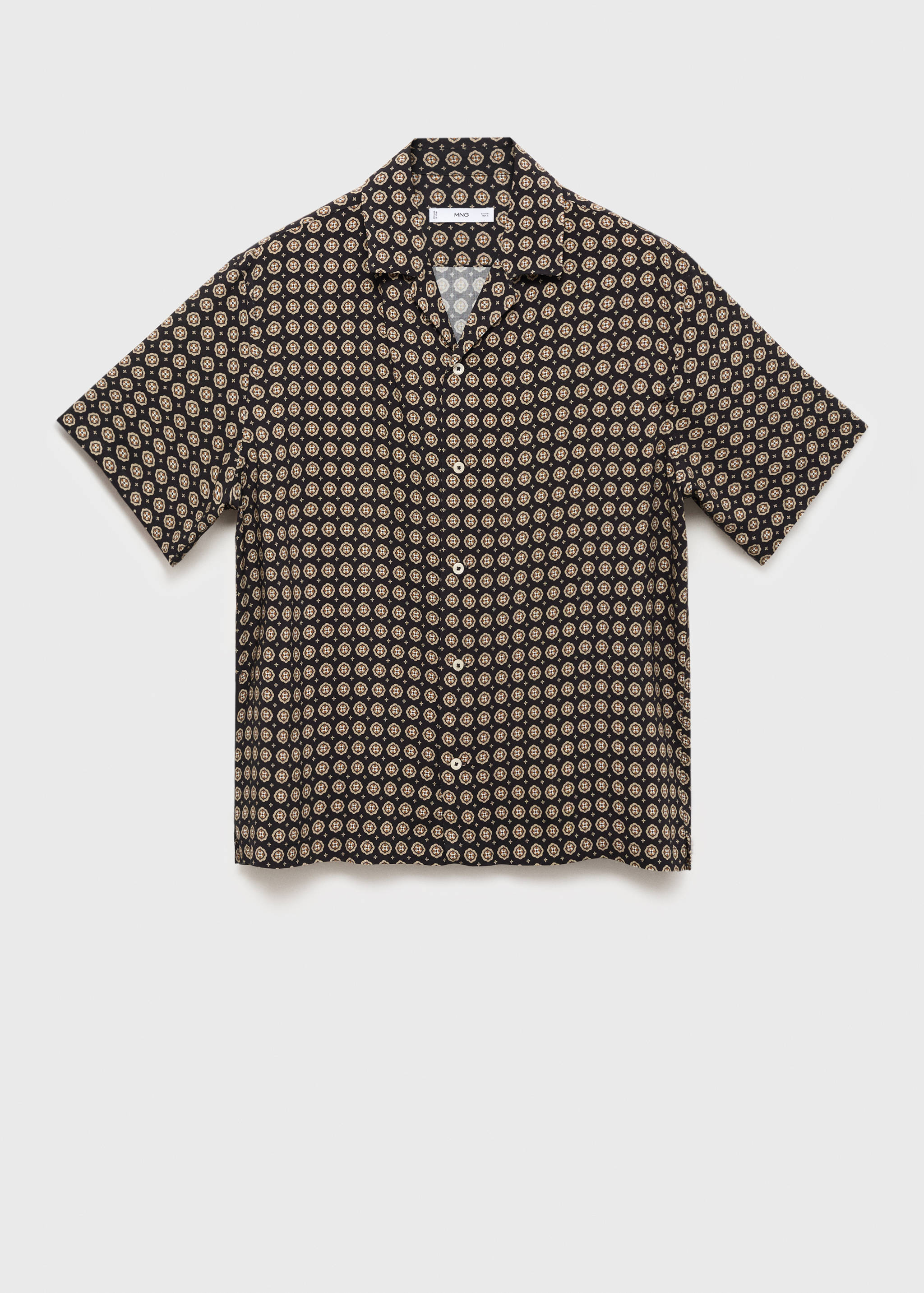 Camisa regular fit fluída estampada - Artículo sin modelo