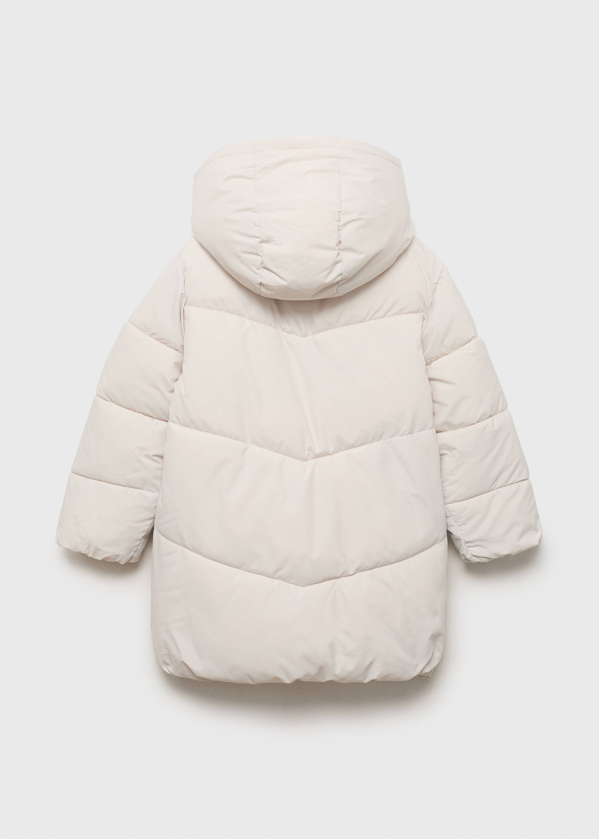 Hood puffer coat - Reverse of the article